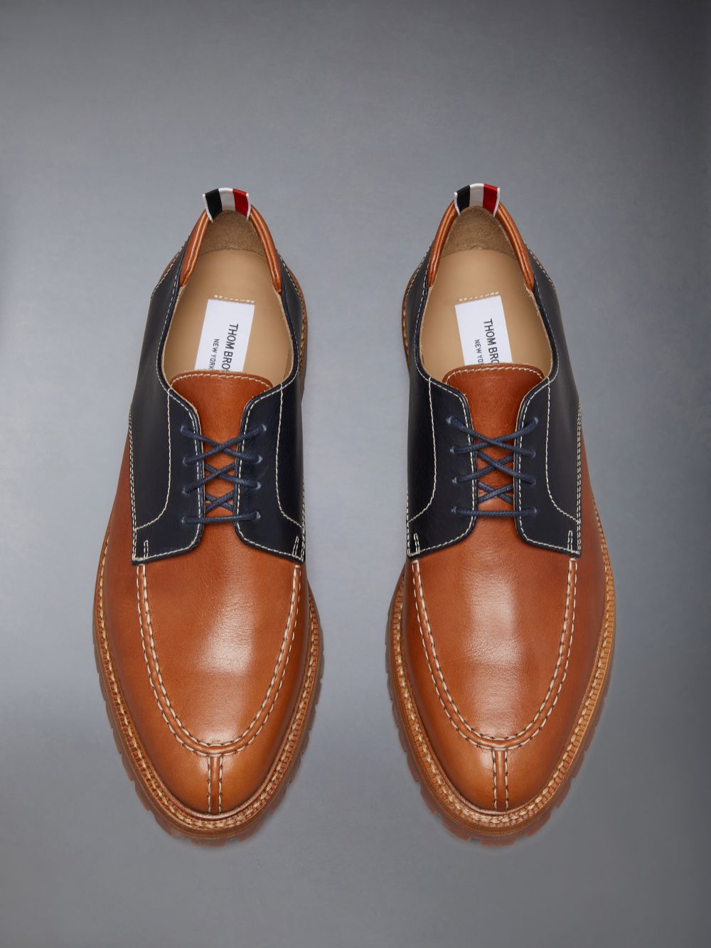 Chaussure Richelieu Thom Browne Vacchetta Goodyear Commando Sole Apron Stitch Derby Homme Marron | FMI50E25239