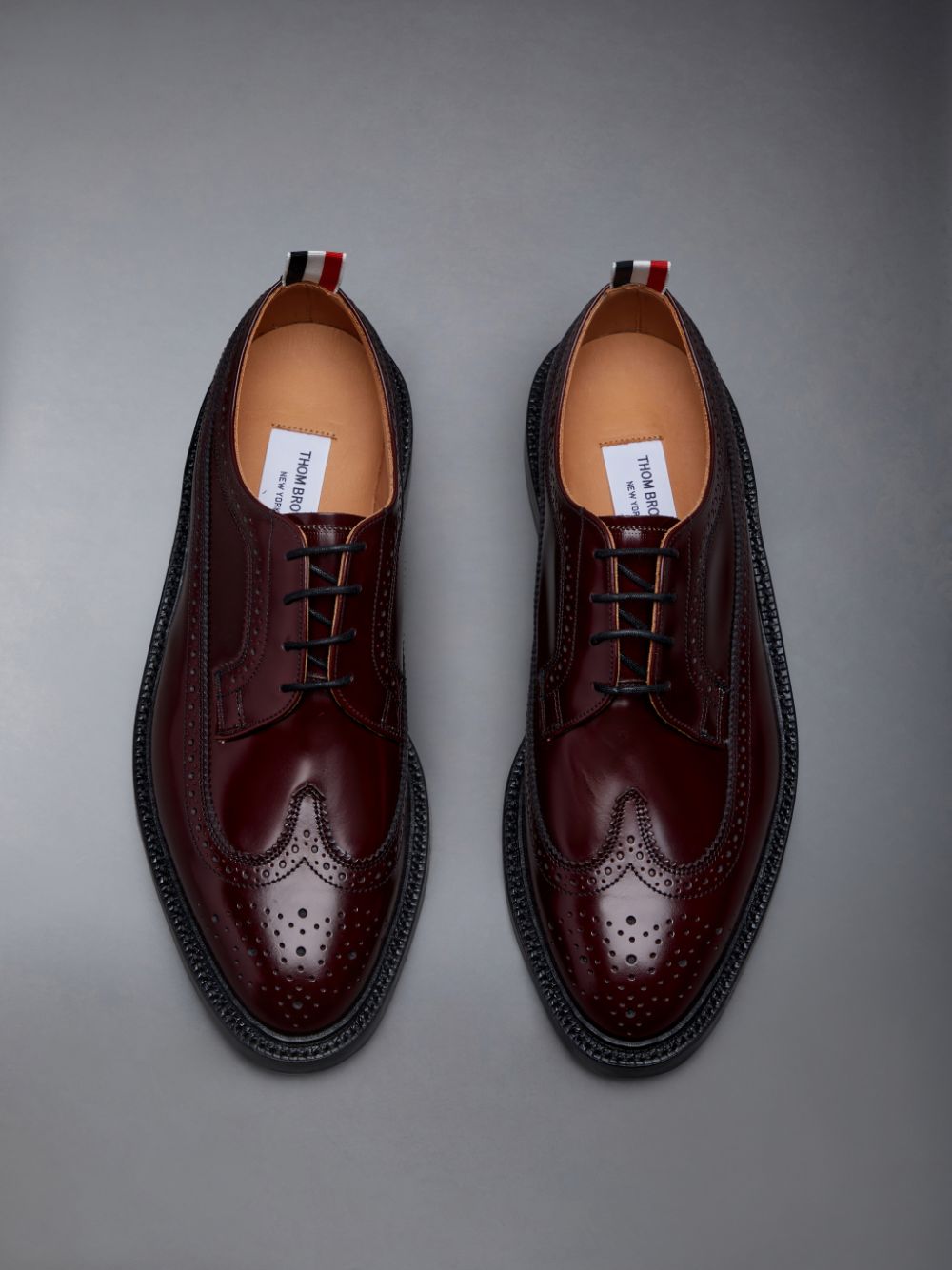 Chaussures Richelieu Thom Browne LONGWING W/ LEATHER SOLE IN SPAZZOLATO LEATHER Homme Marron | PSC17E36149