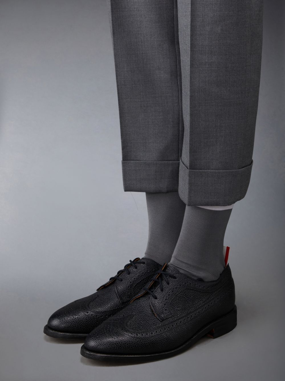 Chaussures Richelieu Thom Browne Leather Sole Longwing Femme Noir | EVX75Z36532