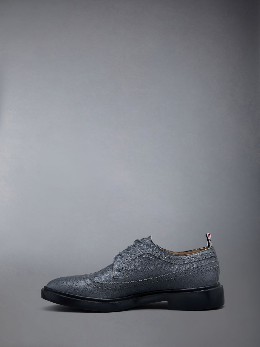 Chaussures Richelieu Thom Browne Pebble Grain Leather Longwing Homme Grise | LPB22Y48311