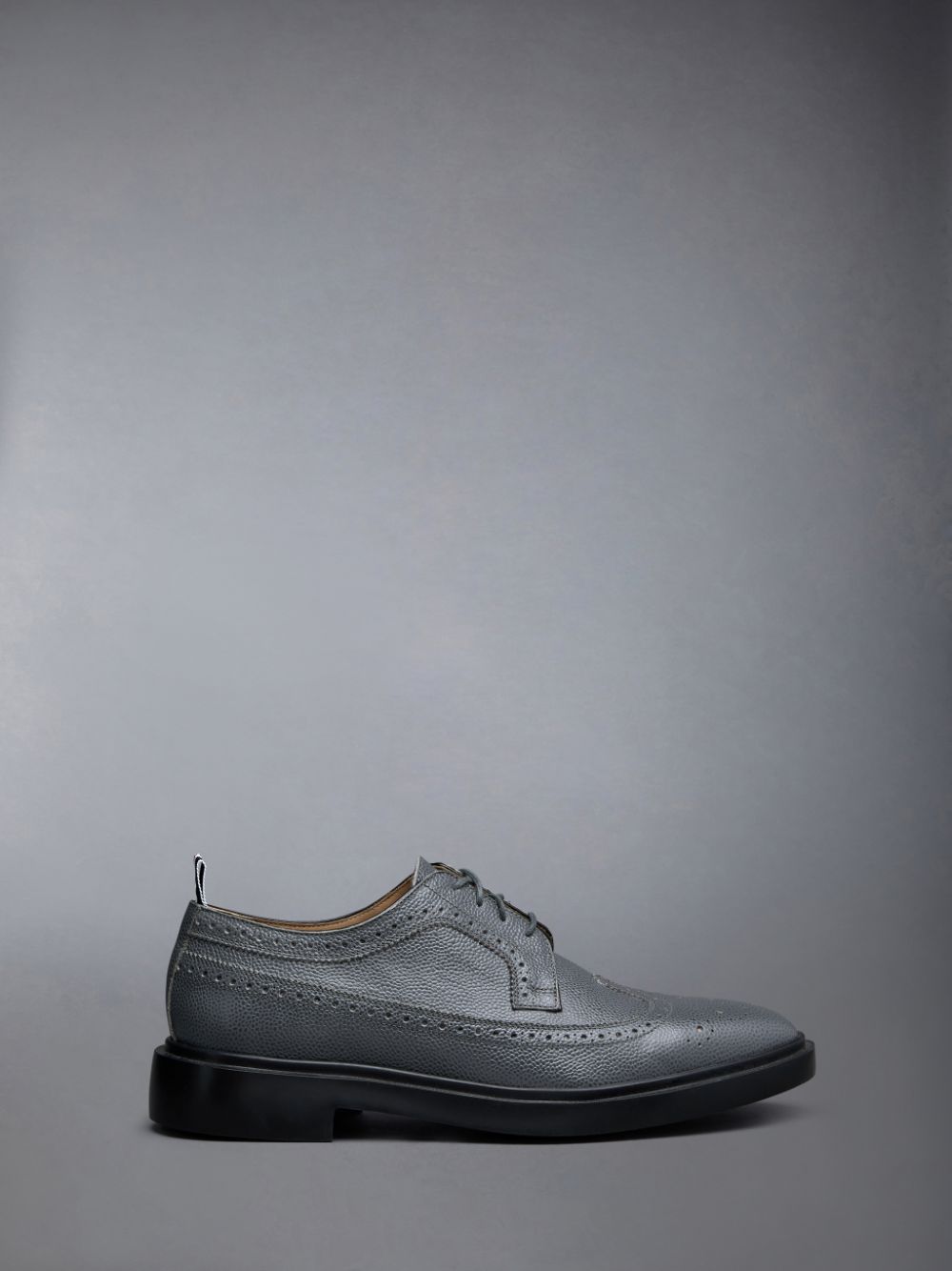 Chaussures Richelieu Thom Browne Pebble Grain Leather Longwing Homme Grise | LPB22Y48311