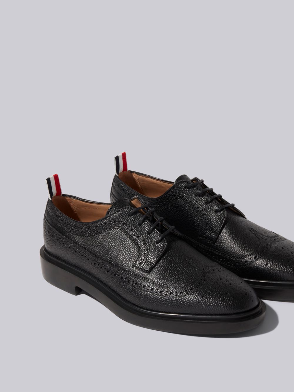 Chaussures Richelieu Thom Browne Pebble Grain Leather Lightweight Rubber Sole Longwing Femme Noir | MPA91M83564