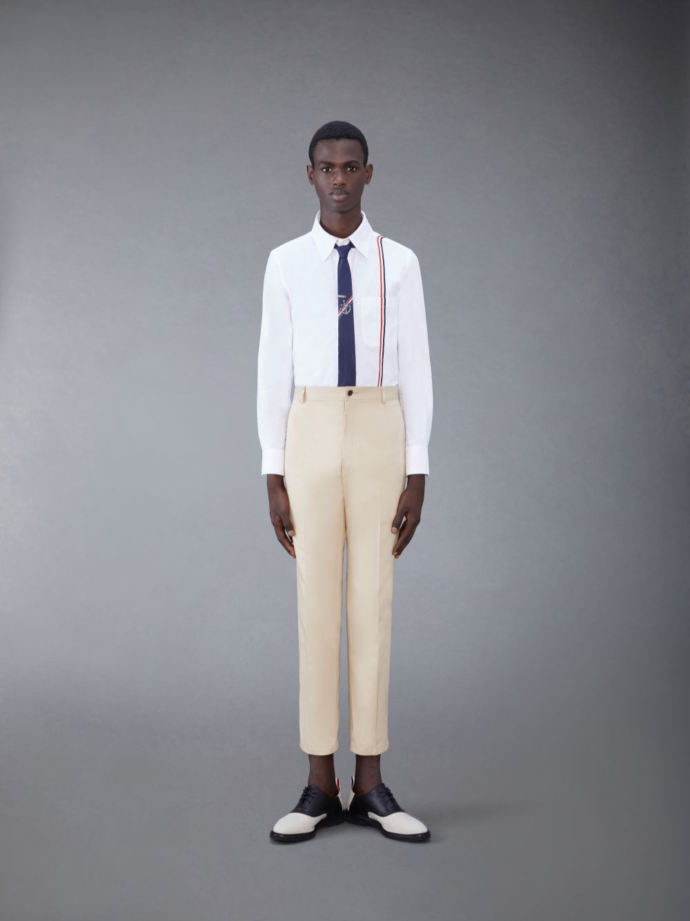 Chemises Thom Browne Cotton Oxford Homme Blanche | DKD88O13765