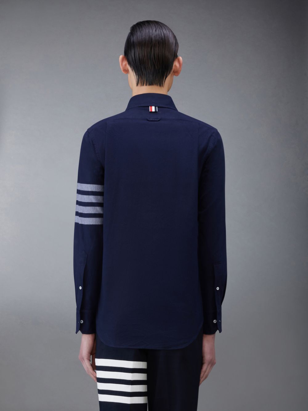 Chemises Thom Browne Flannel 4-Bar Homme Bleu | KII76A11827