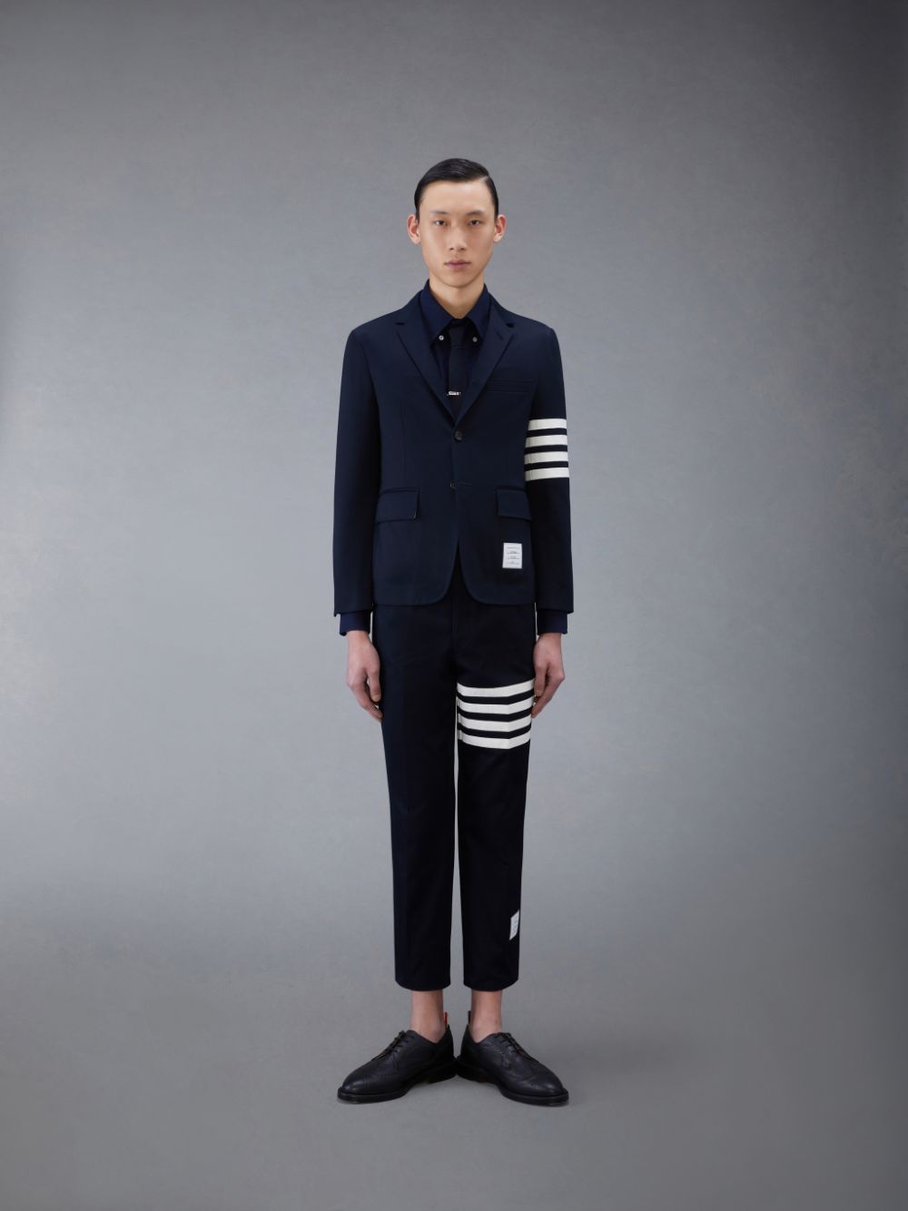 Chemises Thom Browne Flannel 4-Bar Homme Bleu | KII76A11827
