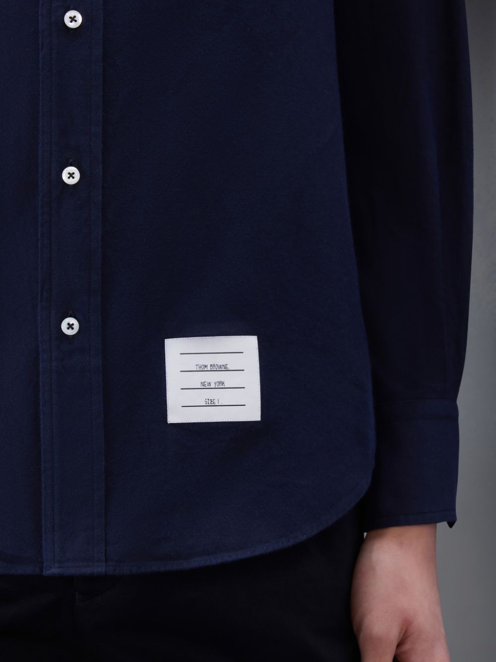 Chemises Thom Browne Flannel 4-Bar Homme Bleu | KII76A11827