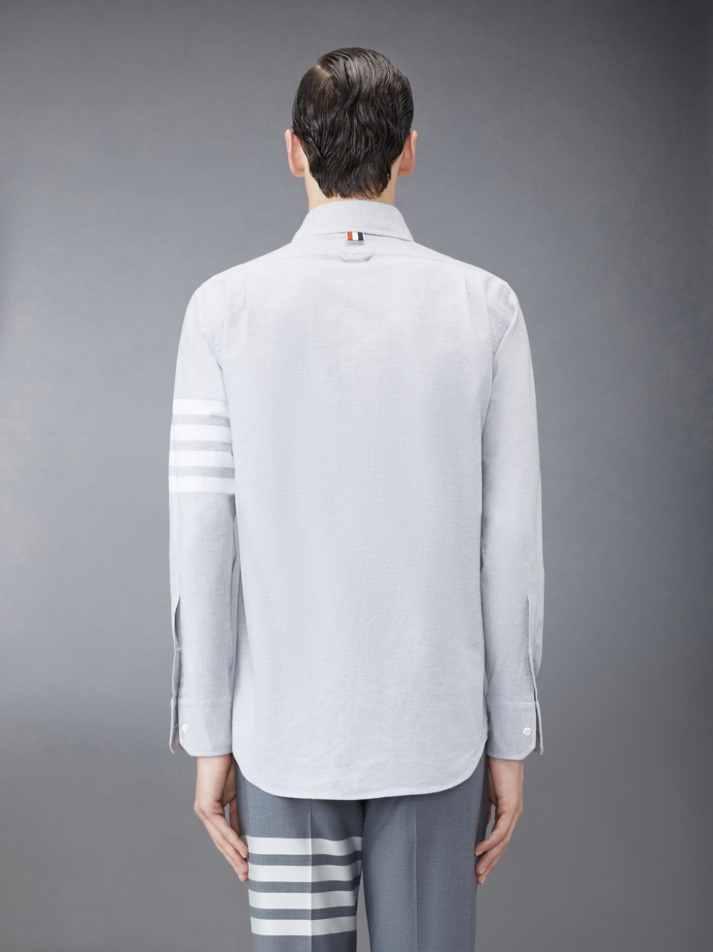 Chemises Thom Browne Flannel 4-Bar Homme Grise | GBM16H22986