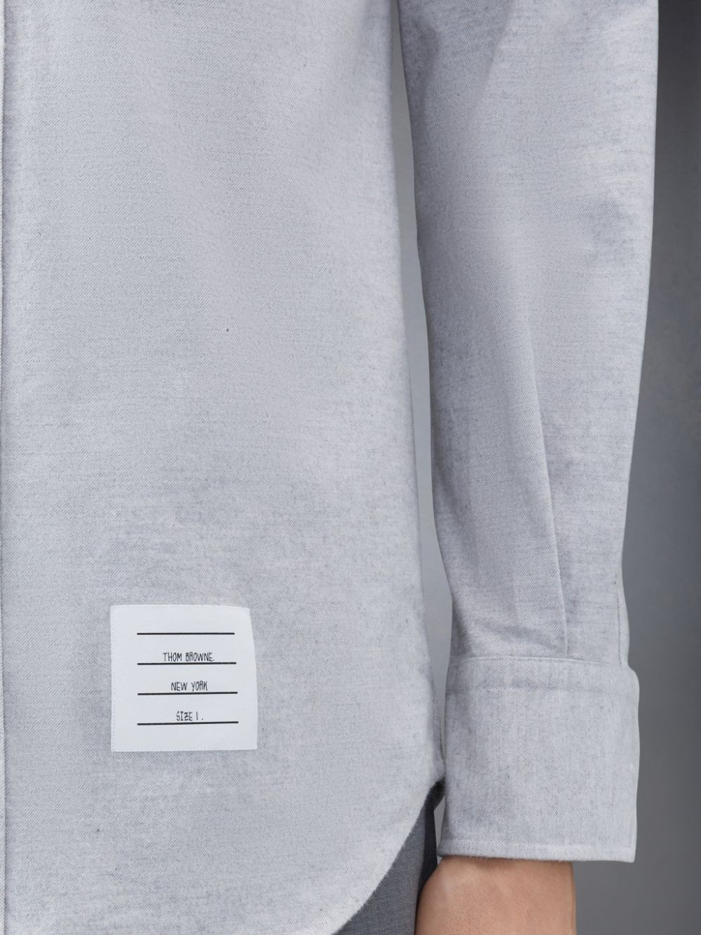 Chemises Thom Browne Flannel 4-Bar Homme Grise | GBM16H22986
