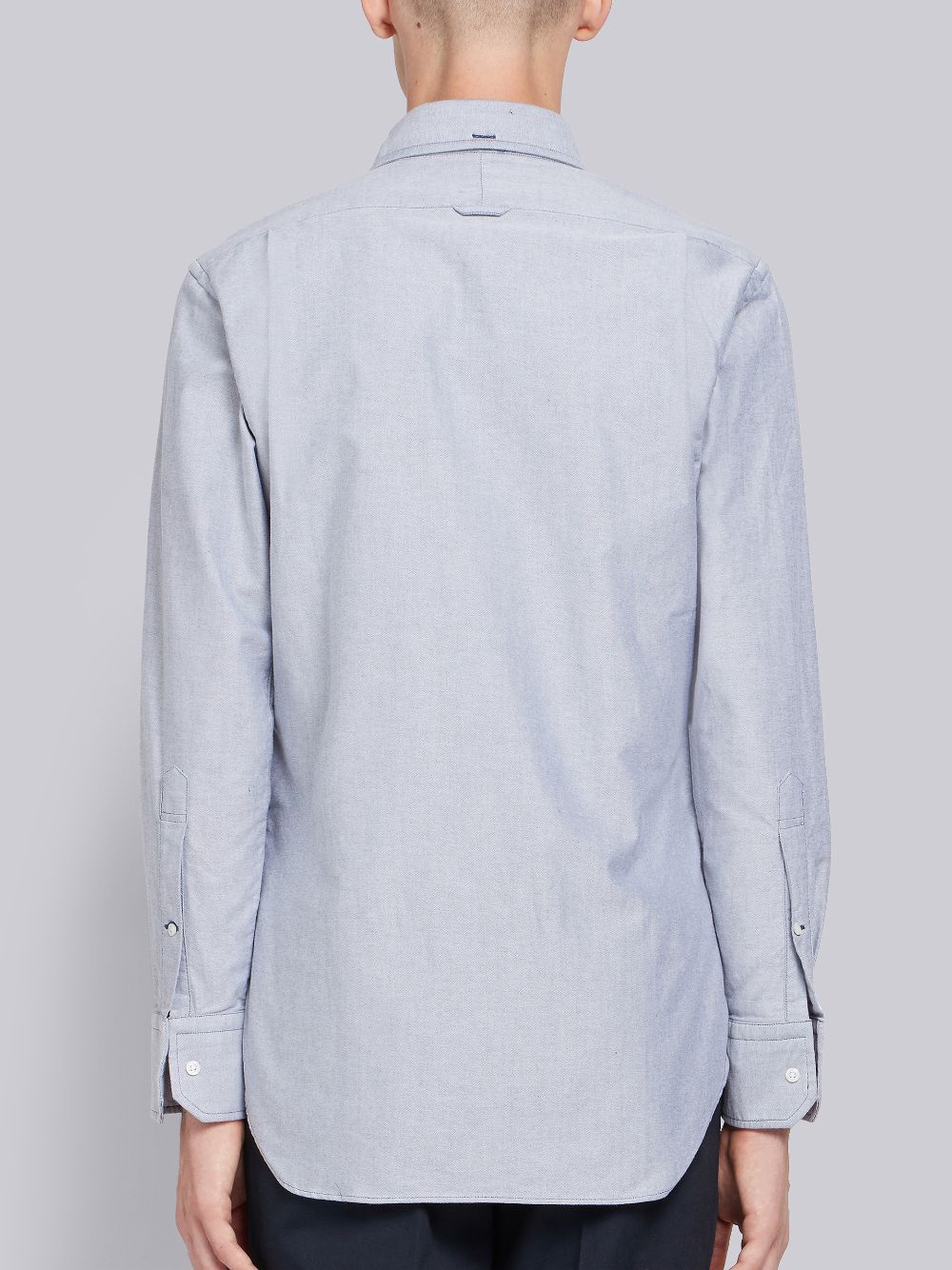 Chemises Thom Browne Grosgrain Placket Oxford Homme Bleu | ZMB50T63698