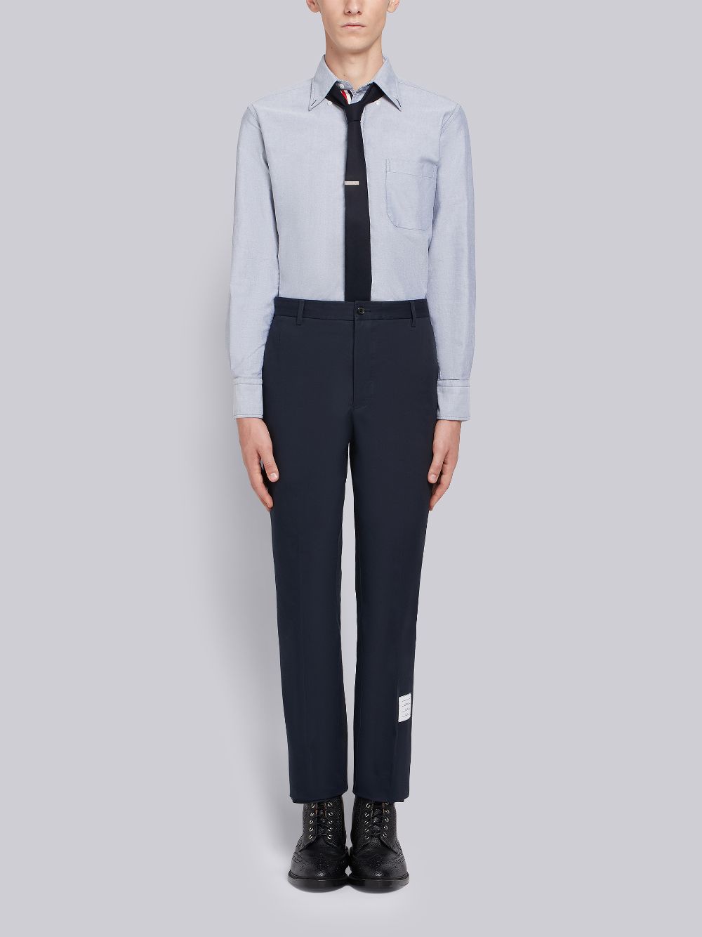 Chemises Thom Browne Grosgrain Placket Oxford Homme Bleu | ZMB50T63698