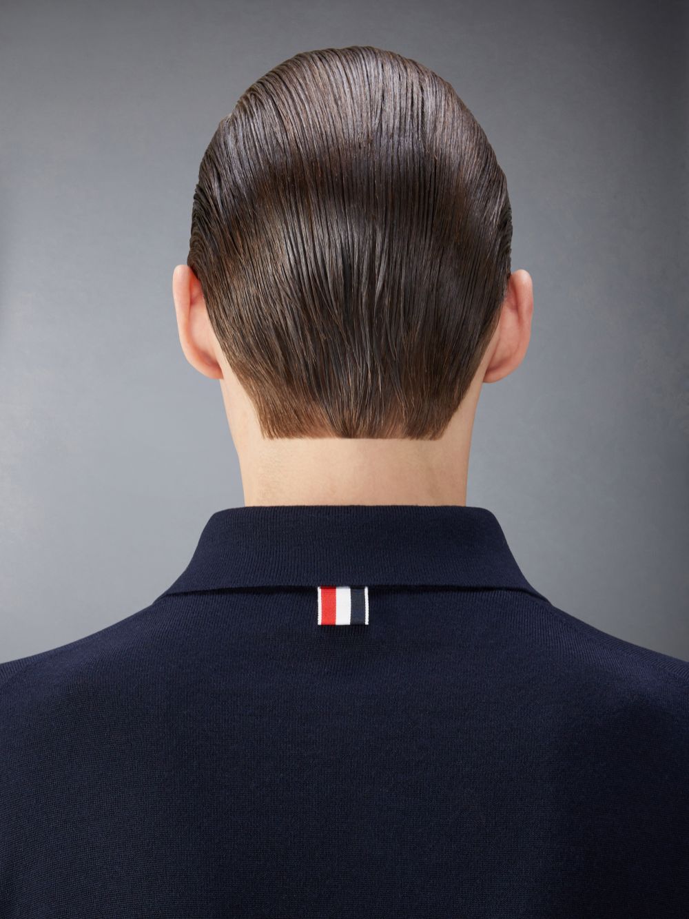 Chemises Thom Browne Merino Wool Armband Homme Bleu | TCP28E11198