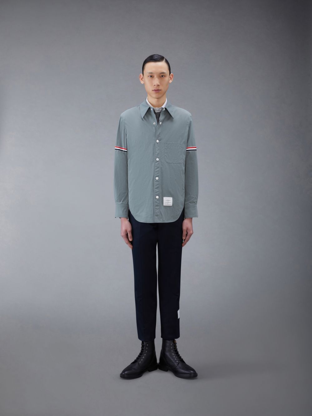 Chemises Thom Browne Nylon Armband Jacket Homme Grise | YLH40M26682