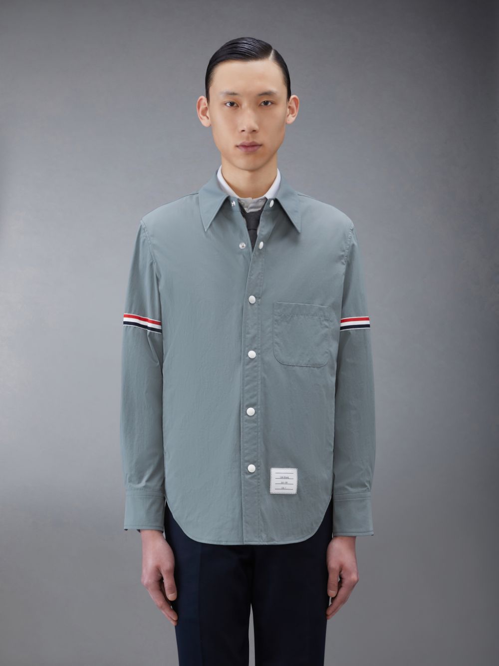 Chemises Thom Browne Nylon Armband Jacket Homme Grise | YLH40M26682