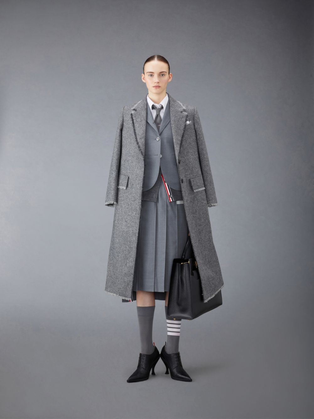 Chemises Thom Browne Oxford 4-Bar Femme Blanche | MJO18L37726