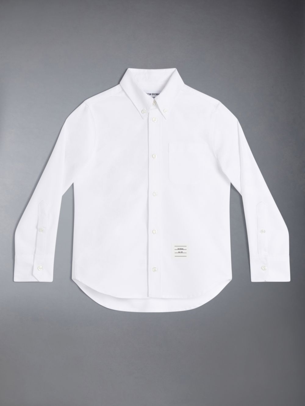 Chemises Thom Browne Oxford 4-Bar Garcon Blanche | QFS62H52131