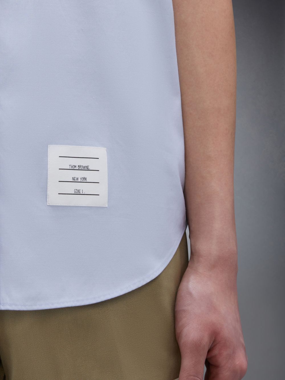 Chemises Thom Browne Oxford 4-Bar Short Sleeve Homme Bleu | UUI18D22898