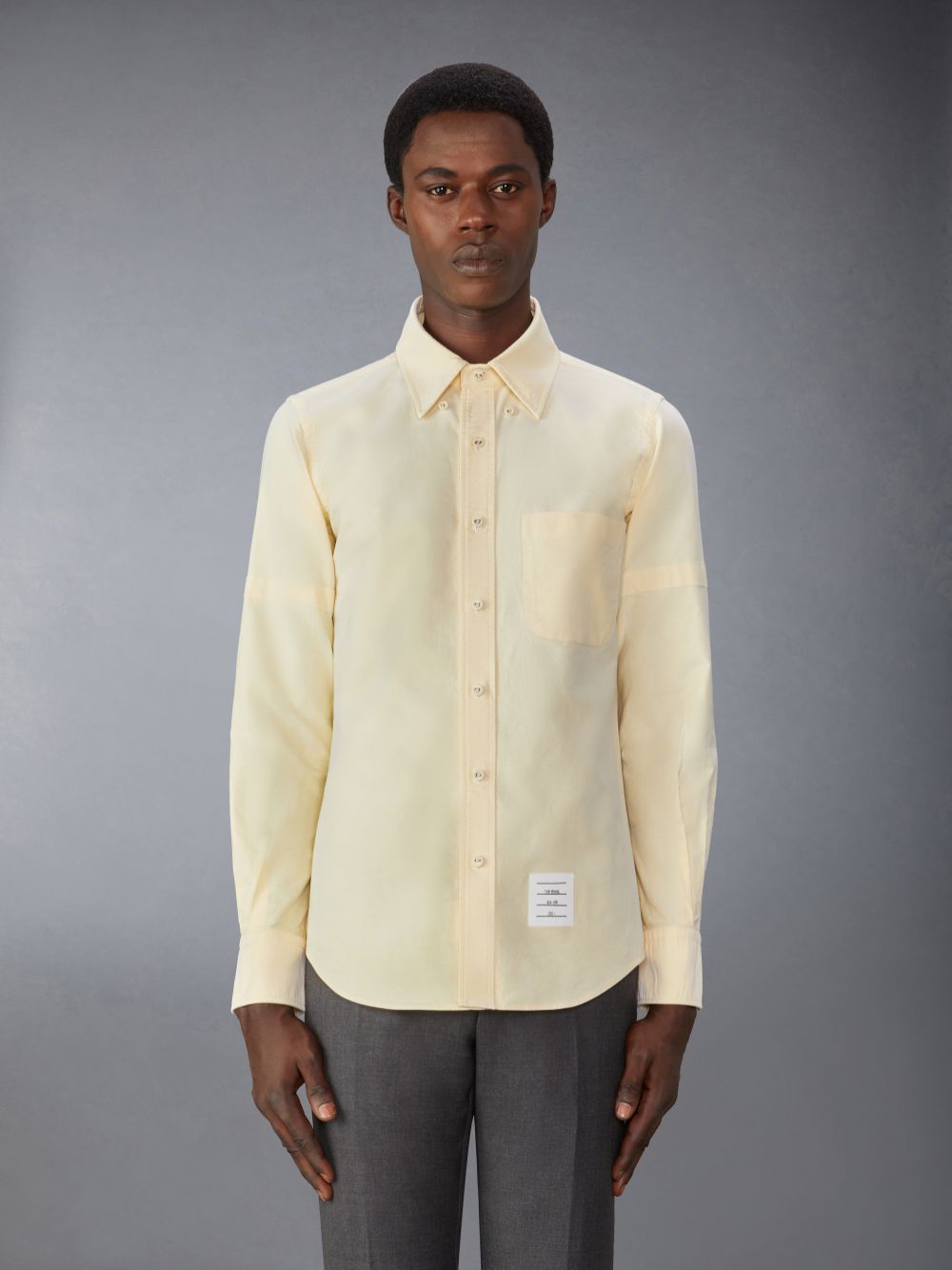 Chemises Thom Browne Oxford Armband Homme Jaune | NBK63Y70002