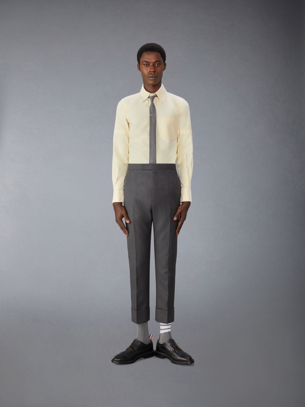 Chemises Thom Browne Oxford Armband Homme Jaune | NBK63Y70002