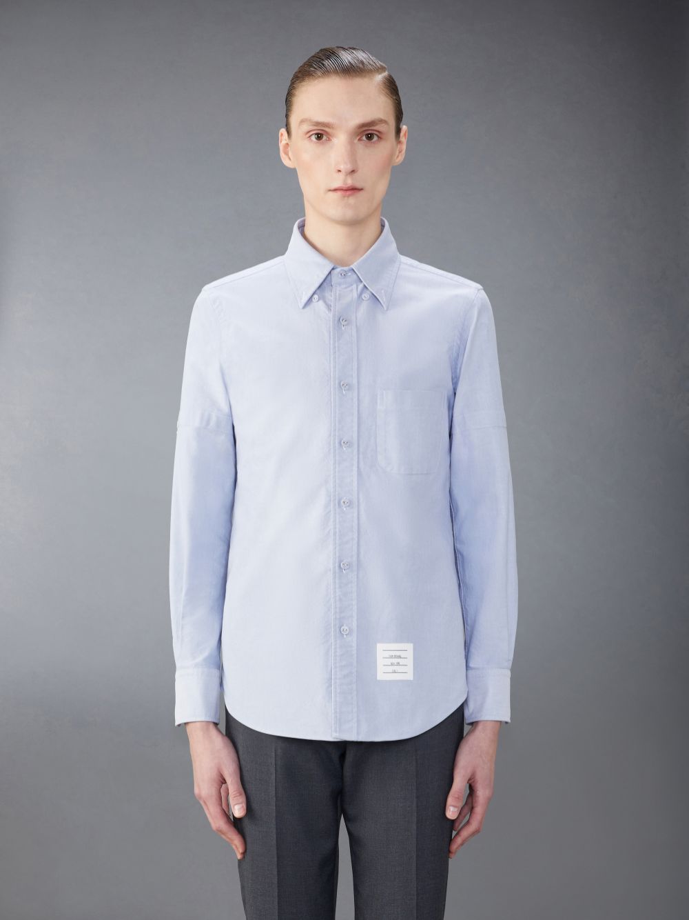 Chemises Thom Browne Oxford Armband Homme Bleu | NYX07T17394