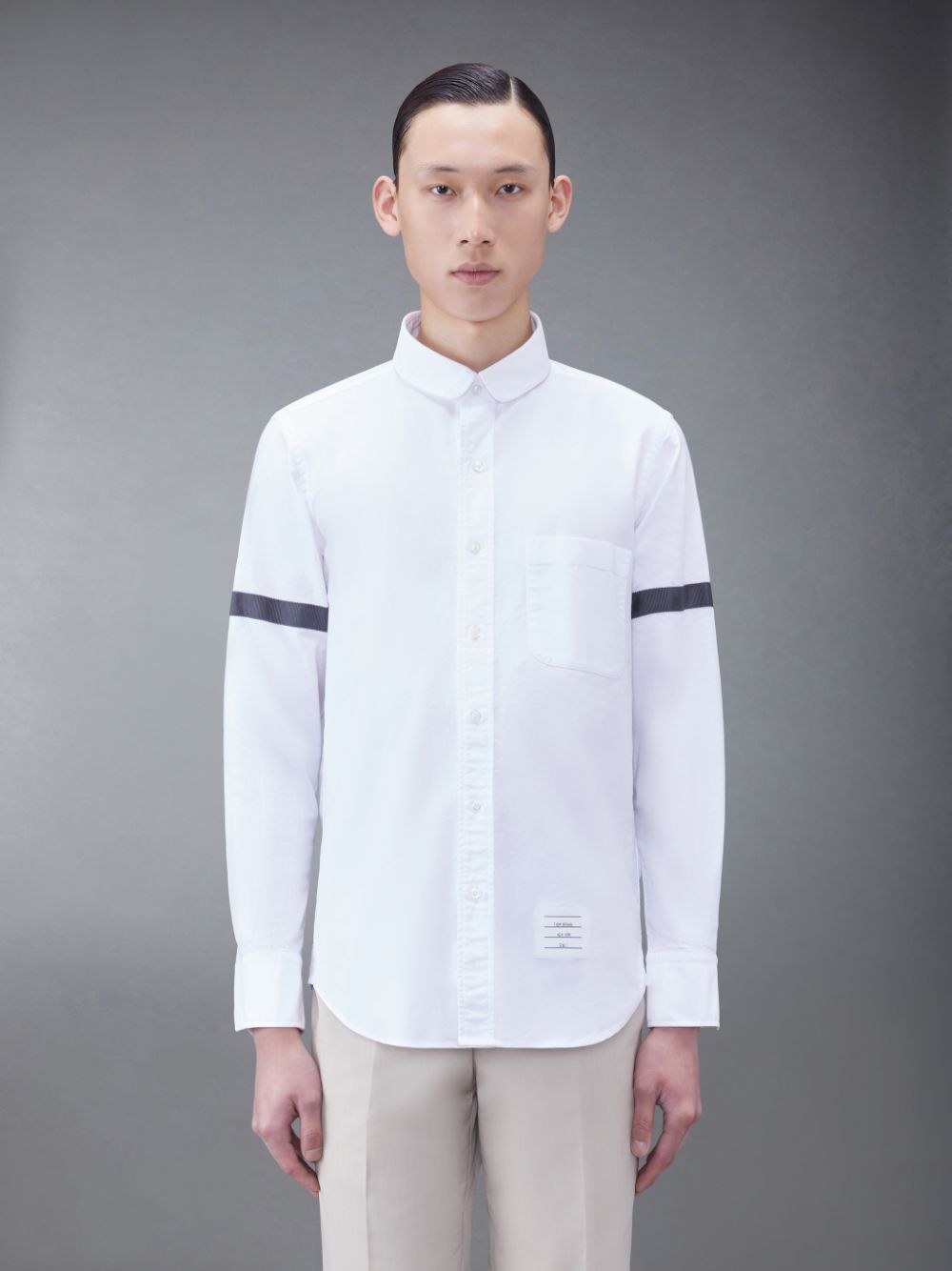 Chemises Thom Browne Oxford Armband Homme Blanche | LJO35K28739