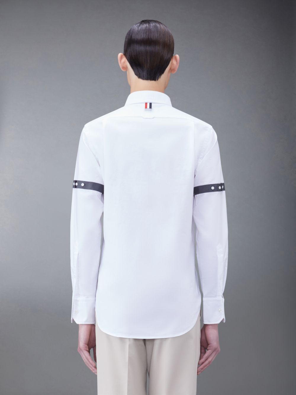 Chemises Thom Browne Oxford Armband Homme Blanche | LJO35K28739