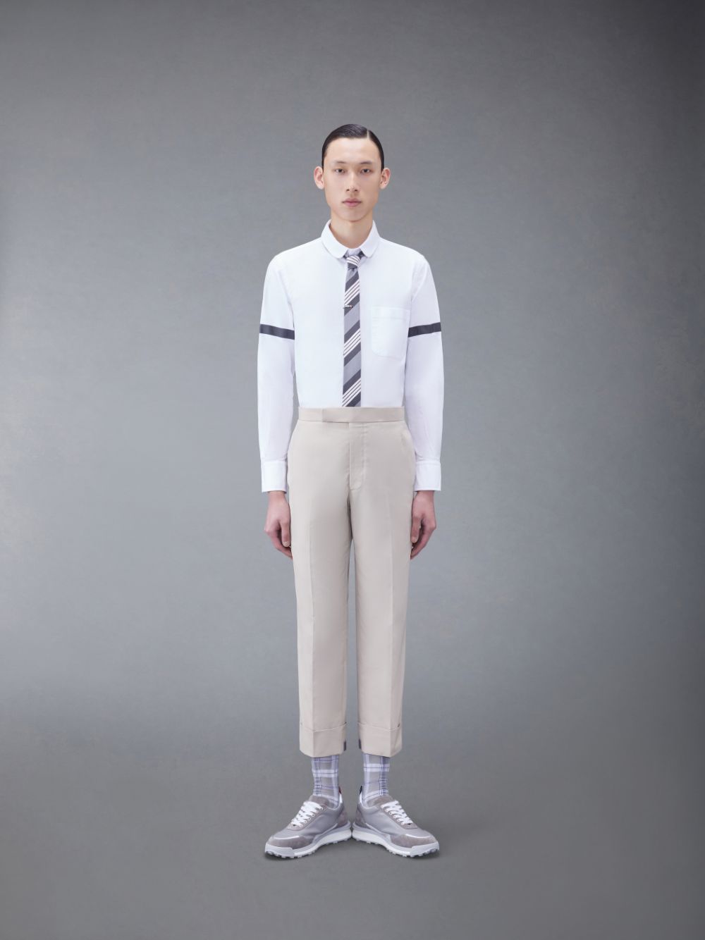 Chemises Thom Browne Oxford Armband Homme Blanche | LJO35K28739