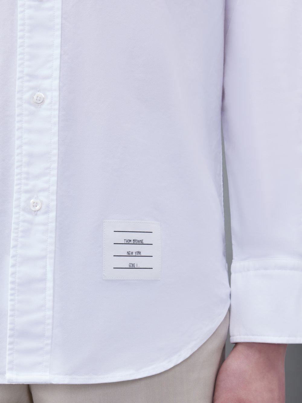 Chemises Thom Browne Oxford Armband Homme Blanche | LJO35K28739