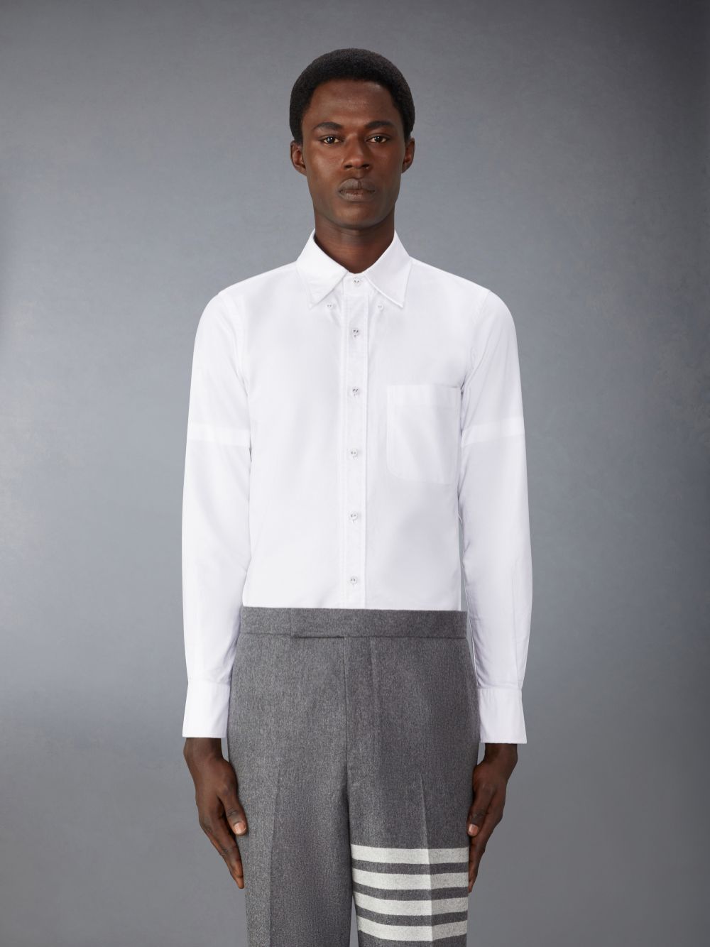 Chemises Thom Browne Oxford Armband Homme Blanche | LME22O14929