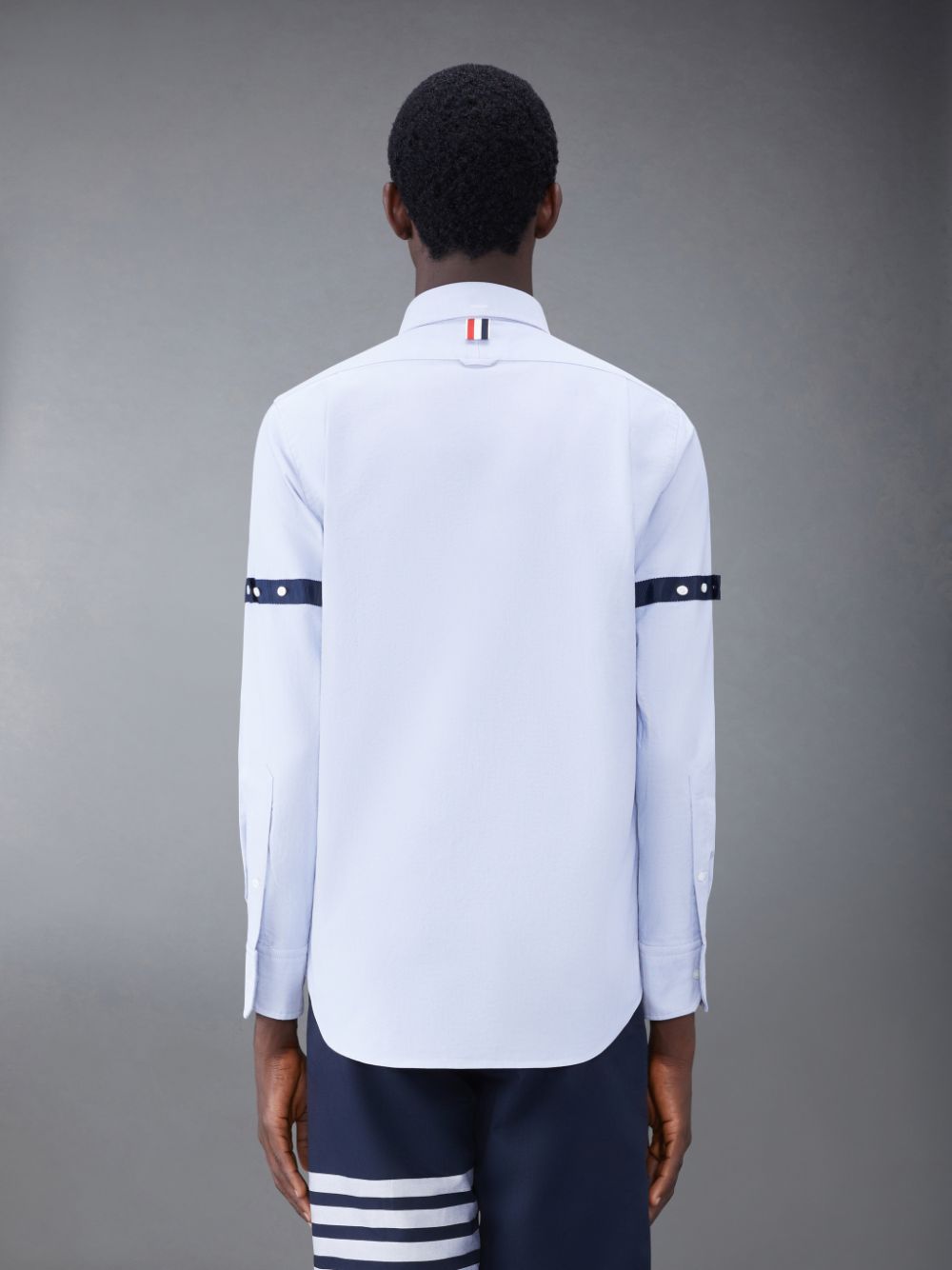 Chemises Thom Browne Oxford Armband Homme Bleu | IVS60B42019