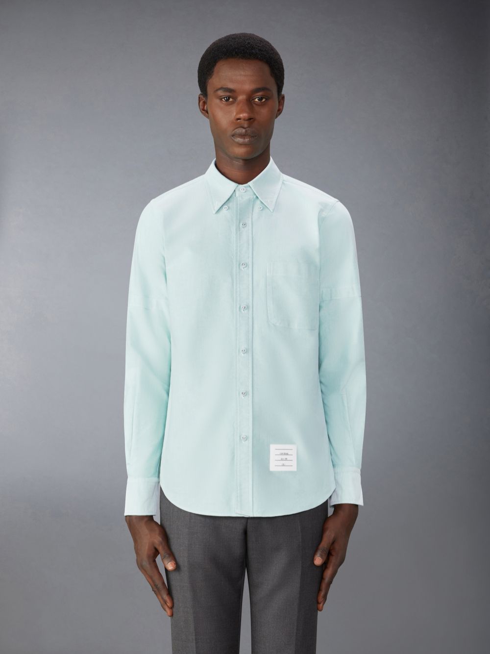 Chemises Thom Browne Oxford Armband Homme Vert | ACA23N87105