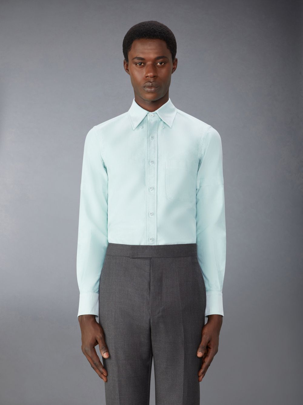 Chemises Thom Browne Oxford Armband Homme Vert | ACA23N87105