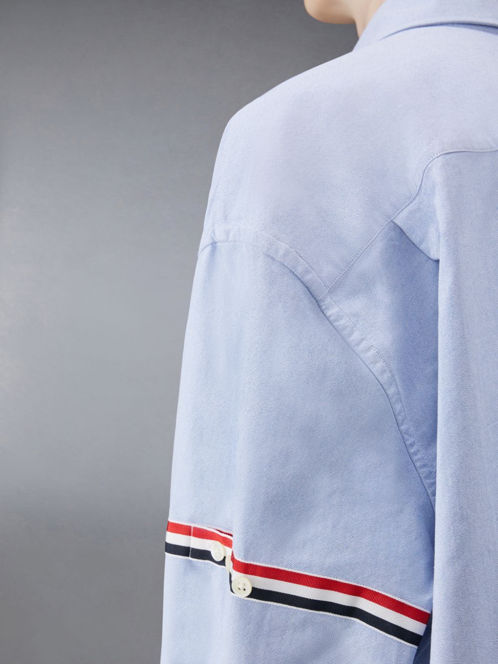 Chemises Thom Browne Oxford Armband Supersized Femme Bleu | MXH45A00316