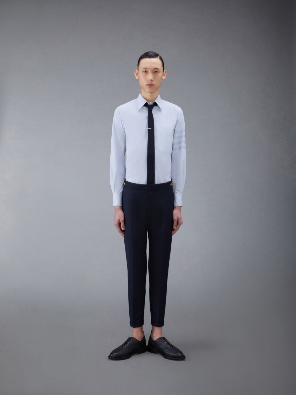 Chemises Thom Browne Oxford Classic 4-Bar Homme Bleu | CXR70H30807