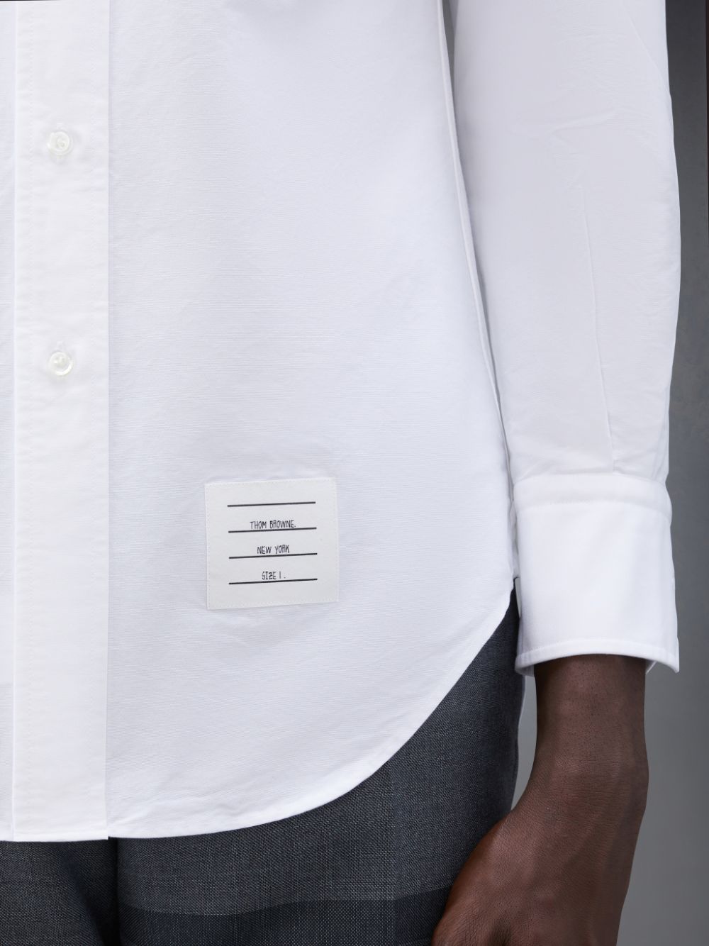 Chemises Thom Browne Oxford Classic 4-Bar Homme Blanche | TUB25E89708