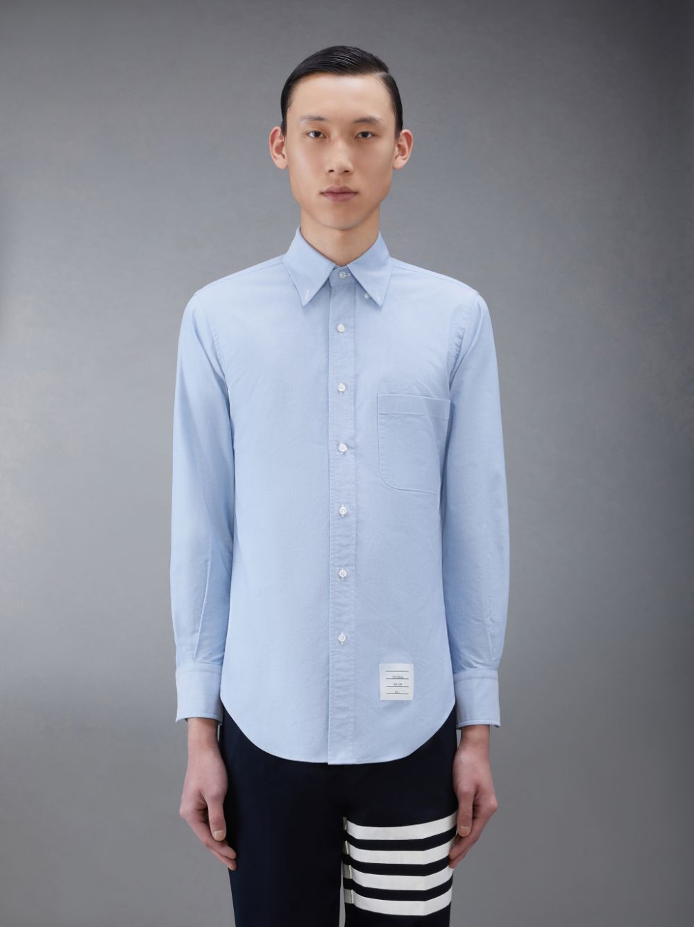 Chemises Thom Browne Oxford Classic Homme Bleu | JSI49M81595