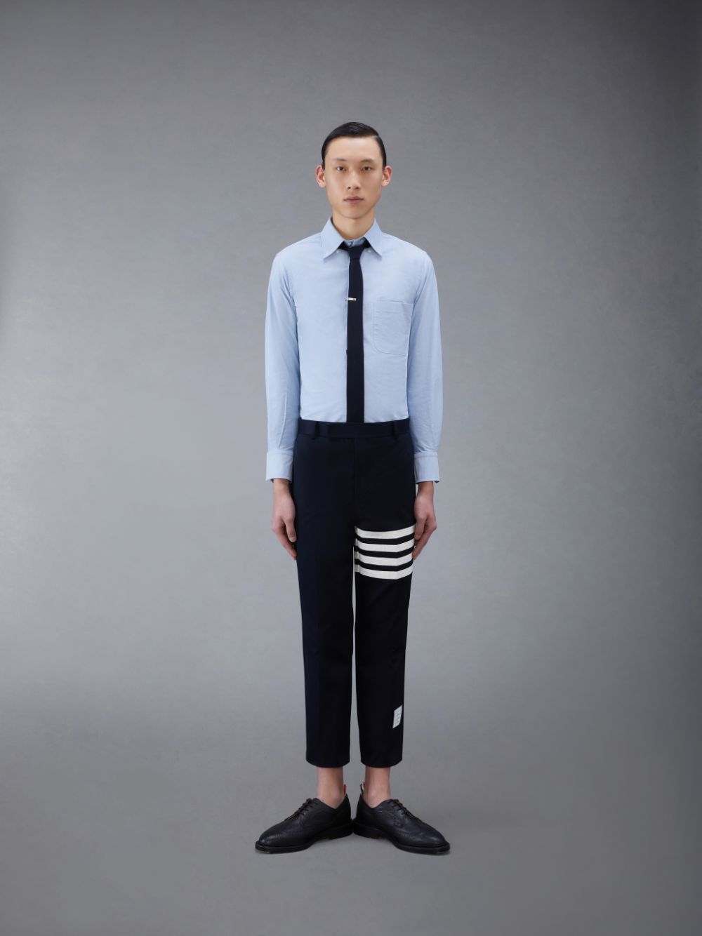 Chemises Thom Browne Oxford Classic Homme Bleu | JSI49M81595