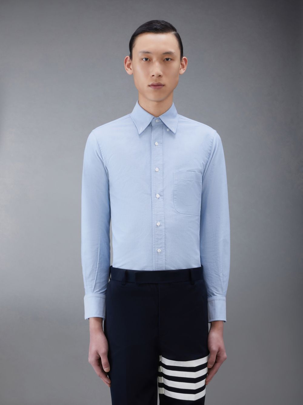 Chemises Thom Browne Oxford Classic Homme Bleu | JSI49M81595