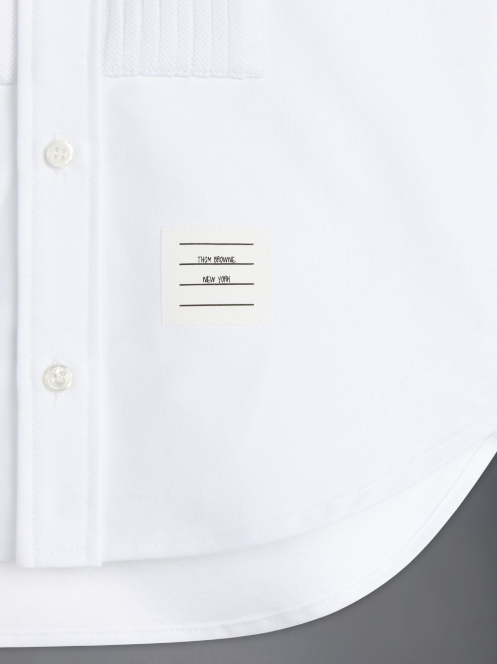Chemises Thom Browne Oxford French Cuff Tuxedo Garcon Blanche | WYM15L77223