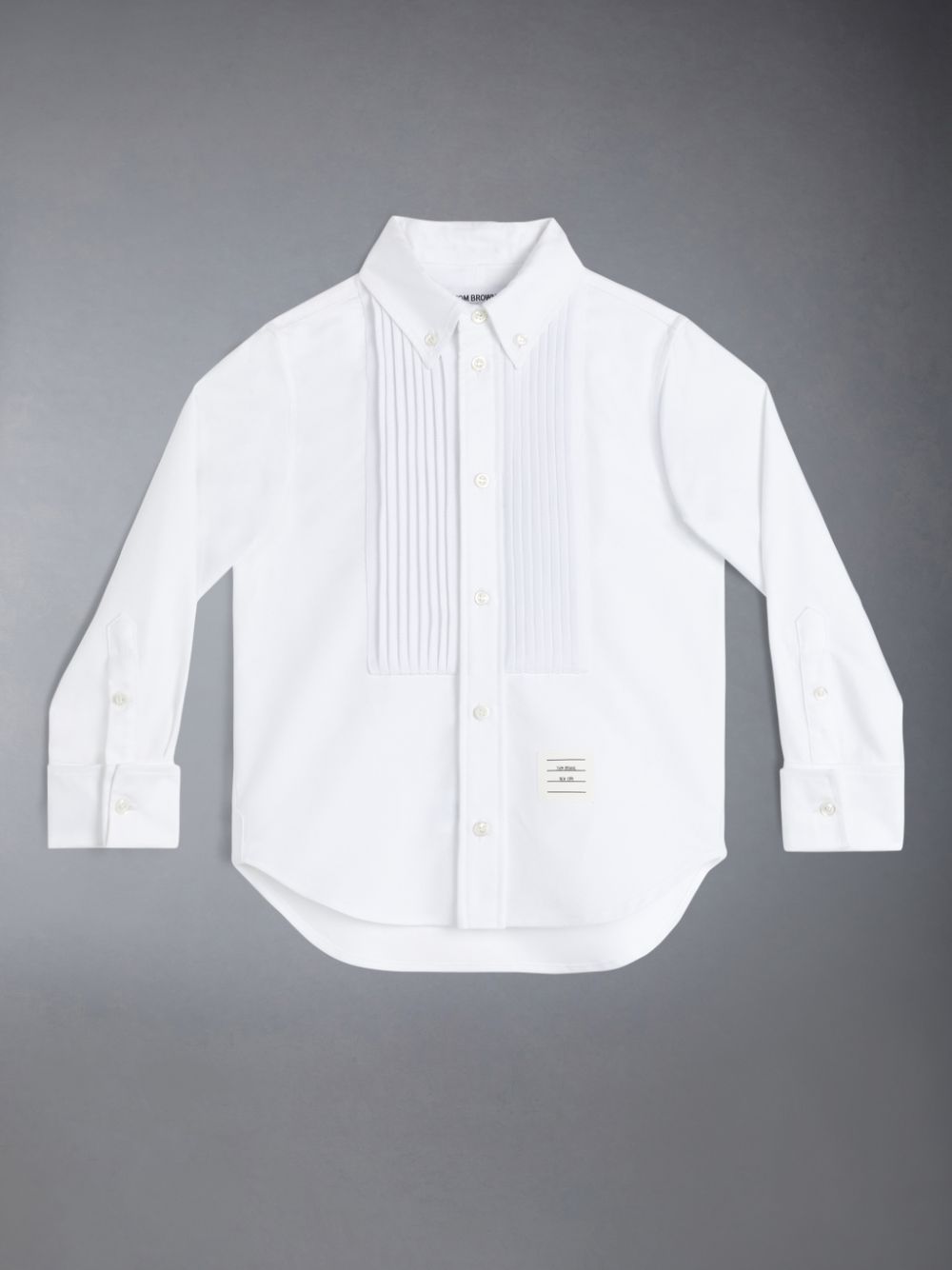 Chemises Thom Browne Oxford French Cuff Tuxedo Garcon Blanche | WYM15L77223