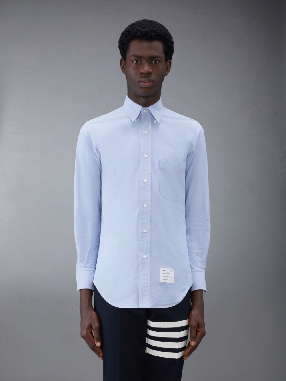 Chemises Thom Browne Oxford Homme Bleu | GRC53Y80490