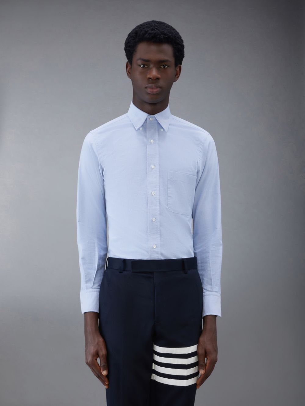 Chemises Thom Browne Oxford Homme Bleu | GRC53Y80490