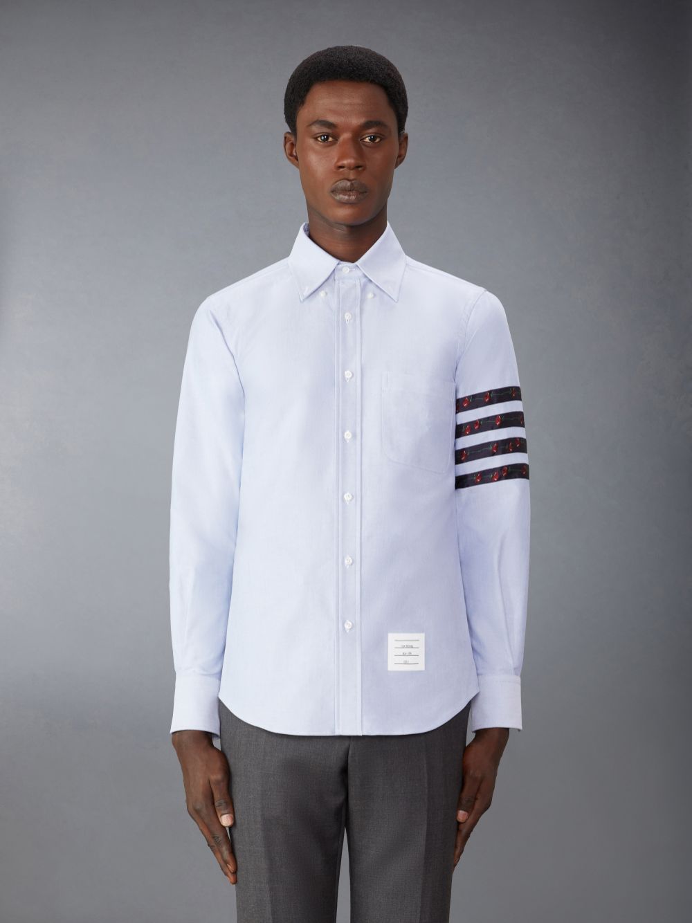 Chemises Thom Browne Oxford Rose 4-Bar Homme Bleu | KIW96U10727