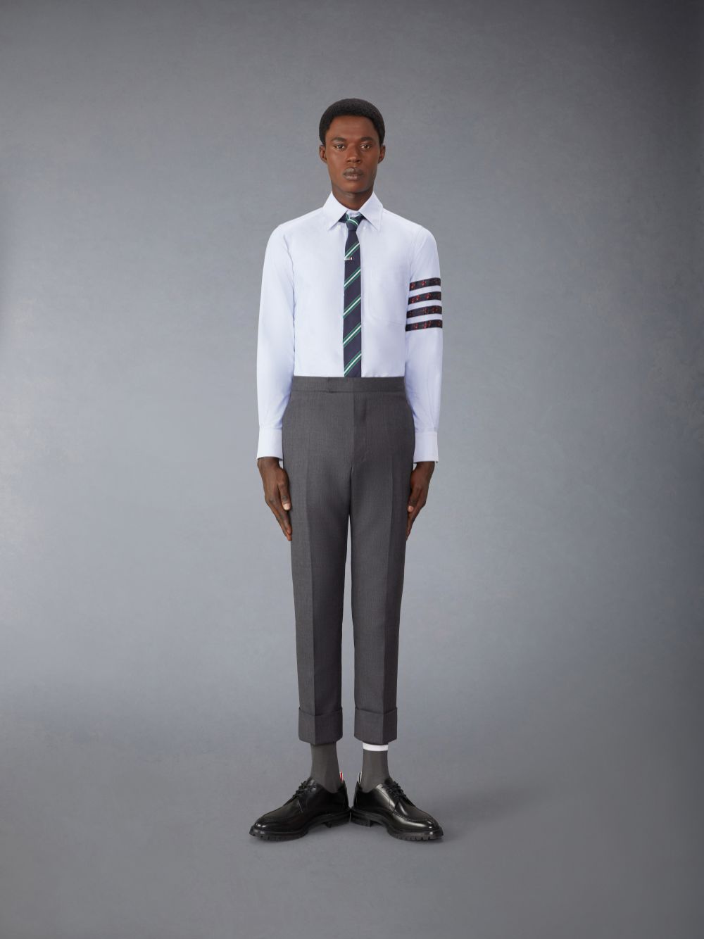Chemises Thom Browne Oxford Rose 4-Bar Homme Bleu | KIW96U10727