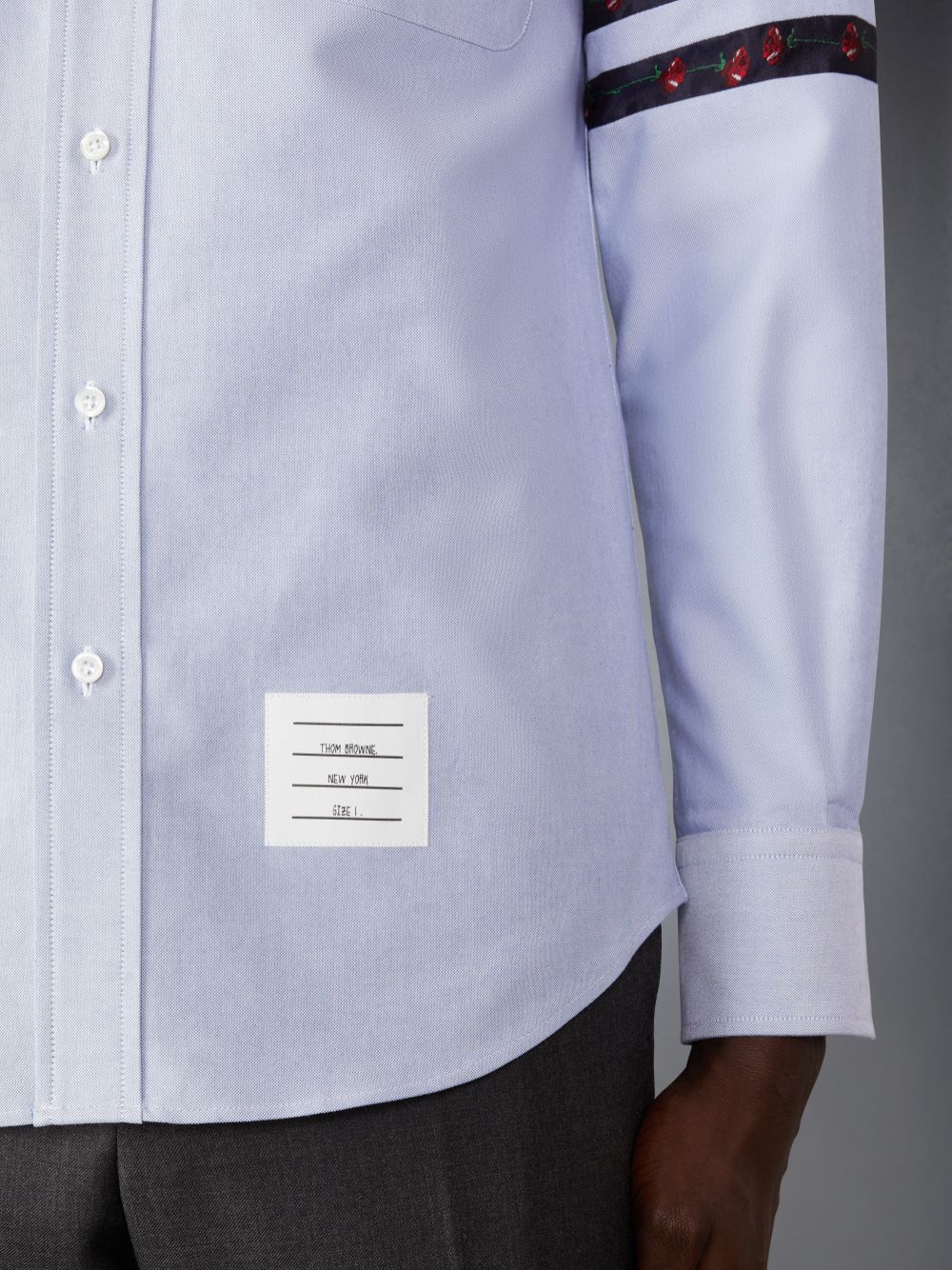 Chemises Thom Browne Oxford Rose 4-Bar Homme Bleu | KIW96U10727