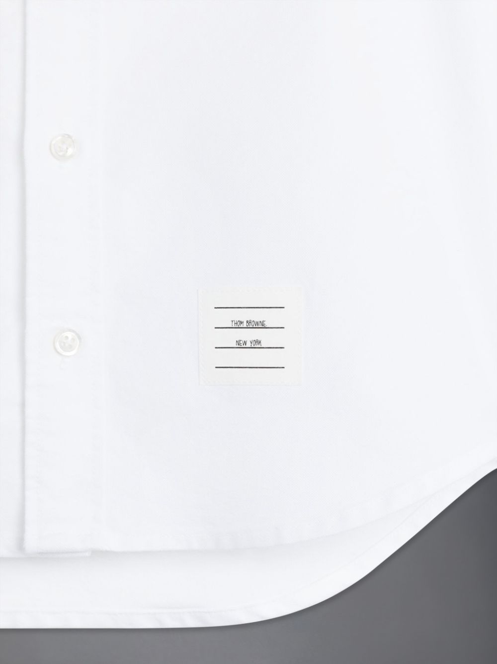 Chemises Thom Browne Oxford Round Collar Garcon Blanche | FIU52B78647
