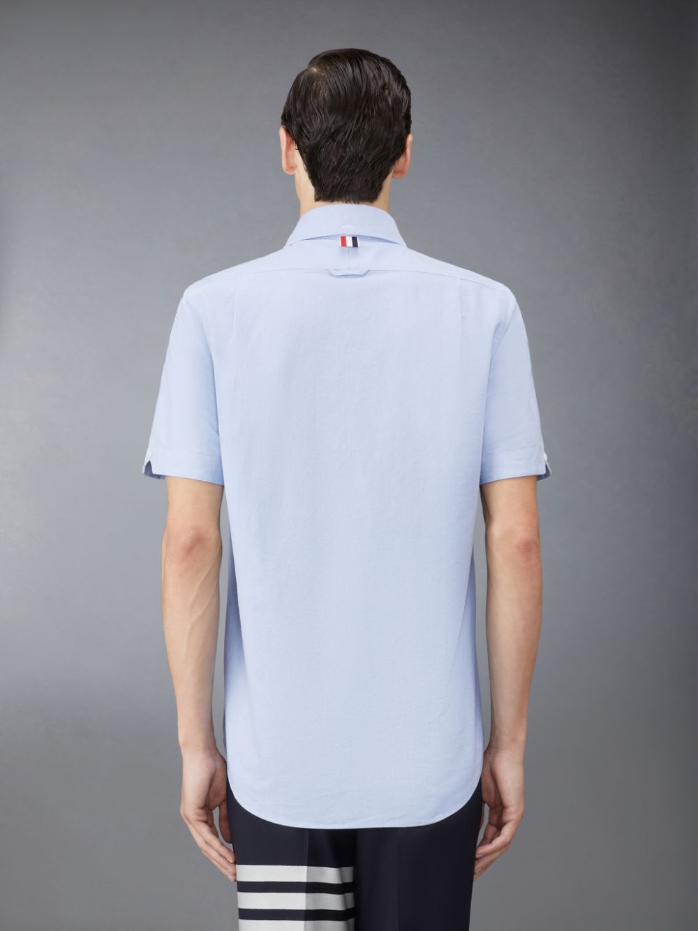 Chemises Thom Browne Oxford Short Sleeve Homme Bleu | CUO00J78515