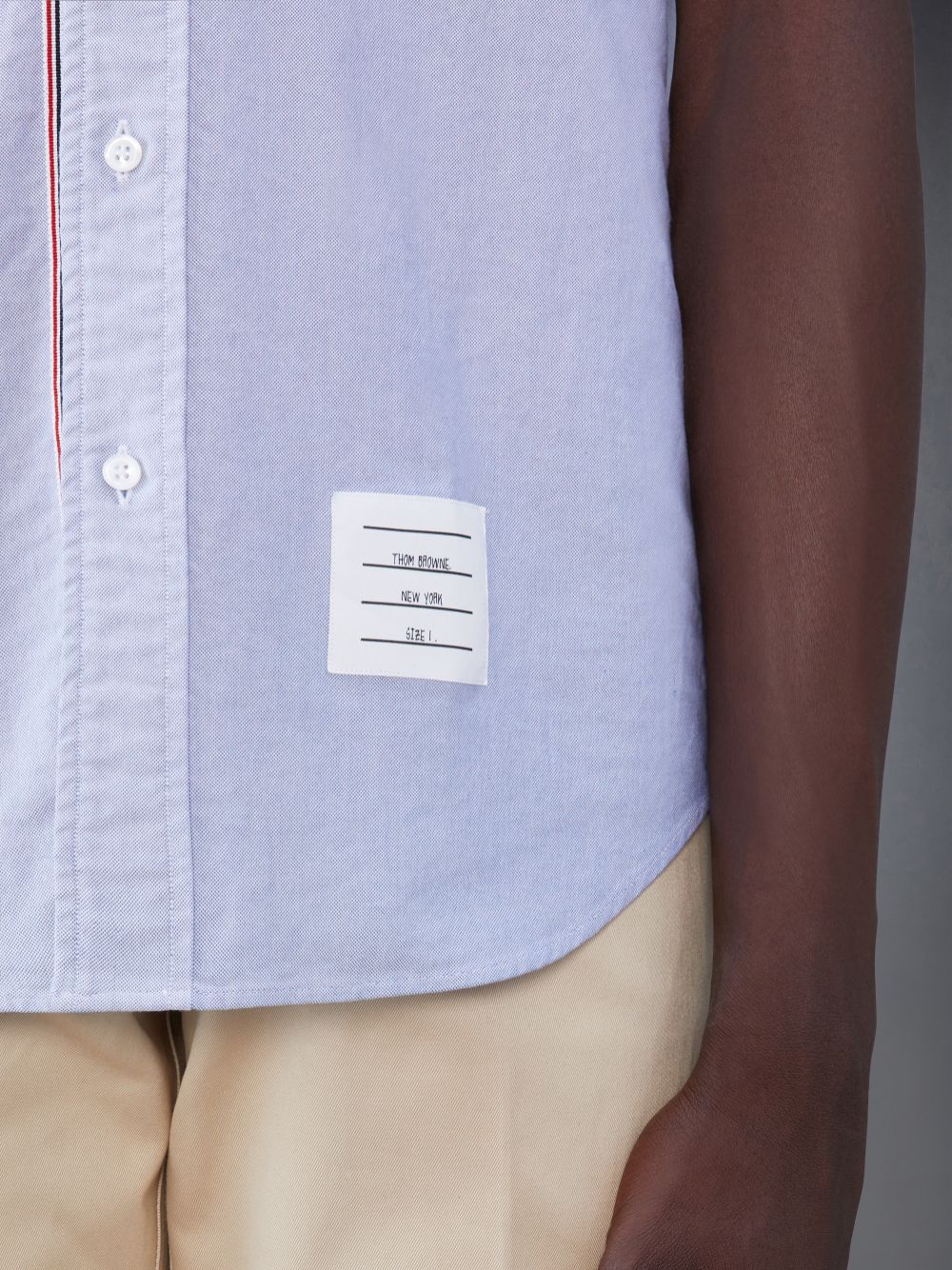 Chemises Thom Browne Oxford Short Sleeve Homme Bleu | FQB28G79827