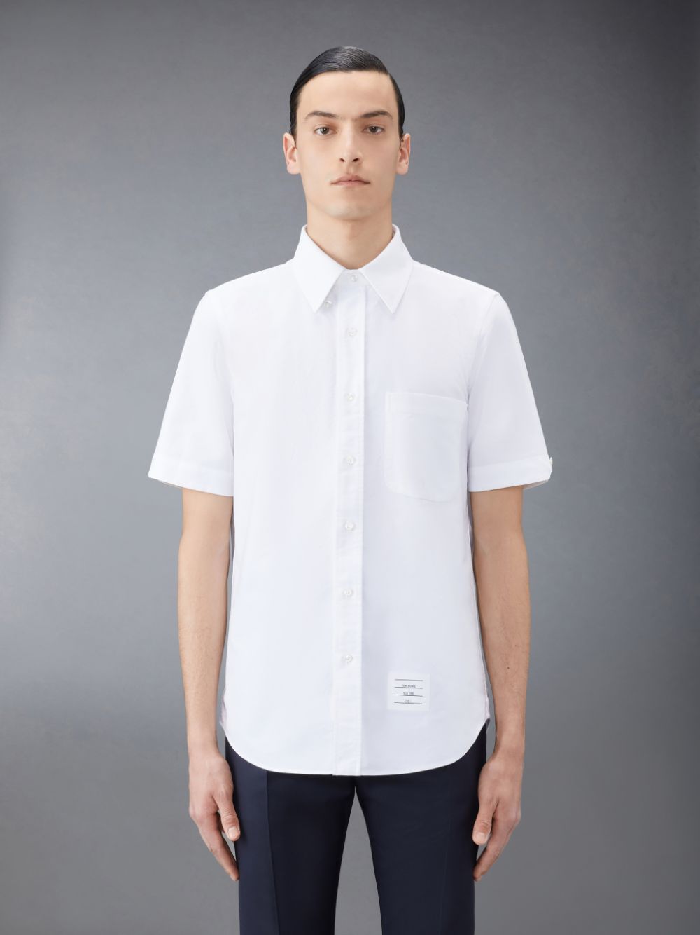 Chemises Thom Browne Oxford Short Sleeve Homme Blanche | RFF22E63423