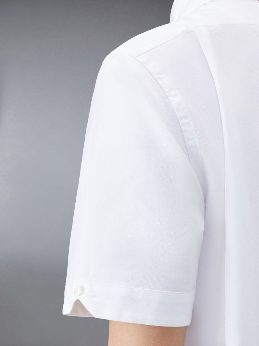 Chemises Thom Browne Oxford Short Sleeve Homme Blanche | RFF22E63423