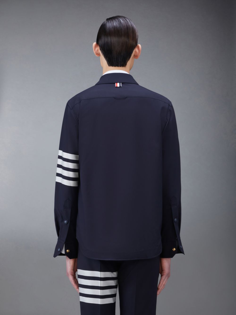Chemises Thom Browne Plain Weave 4-Bar Jacket Homme Bleu | LCI84Q10207